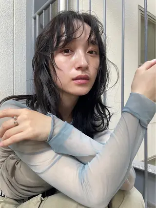 ミディアム カラー 坂本 圭太朗のヘアスタイル