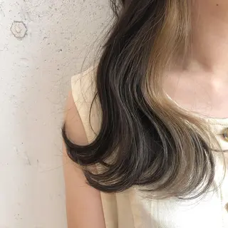セミロング フジサキ ケンのヘアスタイル