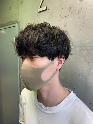 ショート パーマ メンズ Mirai 🧸のヘアスタイル