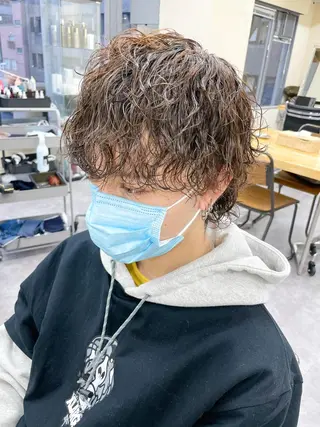 ショート パーマ メンズ メンズパーマ メンズ特化ryoのヘアスタイル
