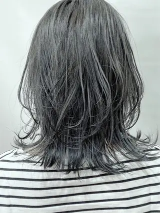 ミディアム カラー 大野 あさみのヘアスタイル