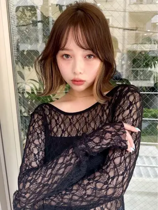 ショート 小顔ボブ jilblanカホのヘアスタイル
