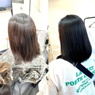 ミディアム カラー キッズ 水素トリートメント/ 髪質改善/ナカノメのヘアスタイル