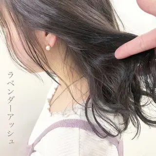セミロング カラー ボブ/パーマ 古家 佑真のヘアスタイル