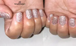 ネイル mellow:ｸﾙﾐ ﹡˖˟༝🎀˖˟ ༝のネイルデザイン