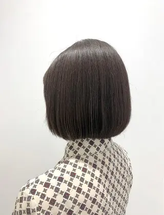 ショート カラー ボブ/美髪矯正 /佐藤　奈巳のヘアスタイル