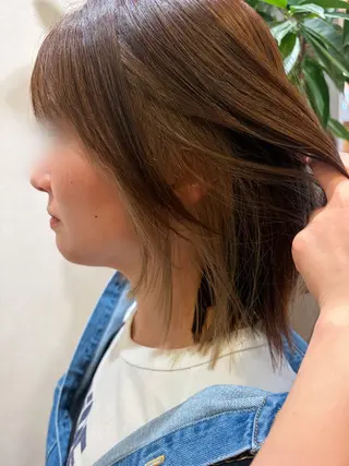 ミディアム Ha naのヘアスタイル