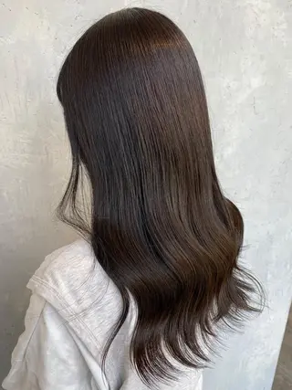 ロング カラー ヘアアレンジ 【艶髪×韓国風】 毛流れ職人 RYOのヘアスタイル
