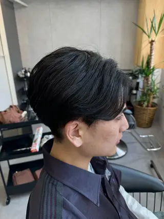 ショート パーマ メンズ 【縮毛矯正/カラー】 今野寛己のヘアスタイル