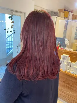 ロング コトミ【メンズ】 【曲がる縮毛矯正】のヘアスタイル