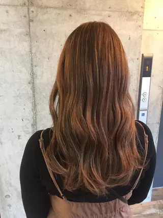 セミロング カラー 💘透明感カラー💘 沖本 将宏のヘアスタイル