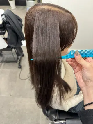 ロング カラー 近藤 愛理のヘアスタイル