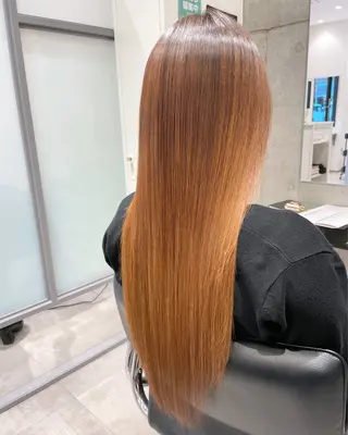 ロング ドライ カット✂️髪質改善のヘアスタイル