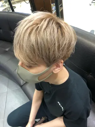 ショート パーマ メンズ チャンモリパーマ/韓 国/Minami🦋のヘアスタイル