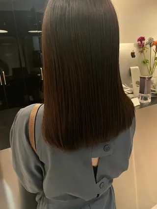 セミロング riria/ボブ /透明感カラー🎀のヘアスタイル