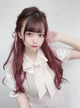 ロング ヘアアレンジ 💖透明感カラー💖 mayukoのヘアスタイル