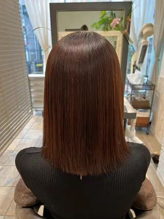 ミディアム 下池 紗加のヘアスタイル