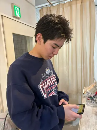 ショート パーマ メンズ 💈メンズ短髪特化 ✂︎伊藤大輝💈のヘアスタイル