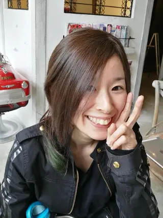 セミロング カラー ★竹本 千春★のヘアスタイル