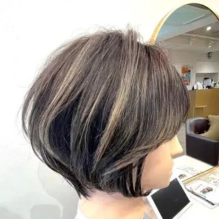 ショート カラー ショート/ボブ/ 透明感カラー/ほのかのヘアスタイル