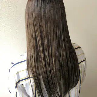 ロング カラー パーマ 江藤 星史のヘアスタイル