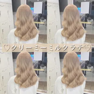 セミロング カラー ダブルカラー特化💍 tiam💍韓国ヘアのヘアスタイル