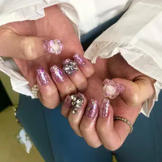 ネイル パラあり！フィルイン 美フォルムのネイルデザイン