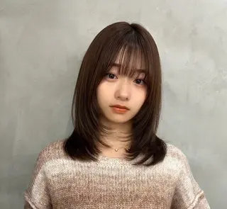 ミディアム ♥️似合わせボブ/ 縮毛矯正/大和田拓夢のヘアスタイル