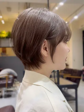 ショート カラー パーマ 湯澤  亮太 /無料カット/表参道のヘアスタイル