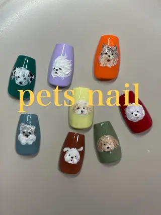 ミディアム LBnail.sae /おえかきネイルのネイルデザイン
