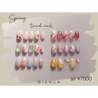 ネイル Bianca 武蔵小金井　しぎはらのネイルデザイン