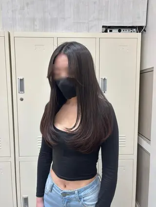 ロング カット¥1100 🎀Yuri︎のヘアスタイル