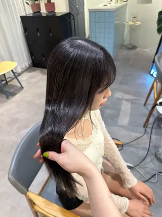 ロング カラー HANAME 原宿美容室のヘアスタイル