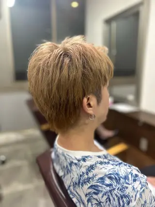 ショート カラー メンズ メンズパーマ 髪質改善☆有馬のヘアスタイル