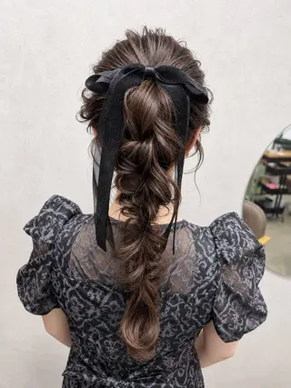 ロング maya レイヤーカットのヘアスタイル