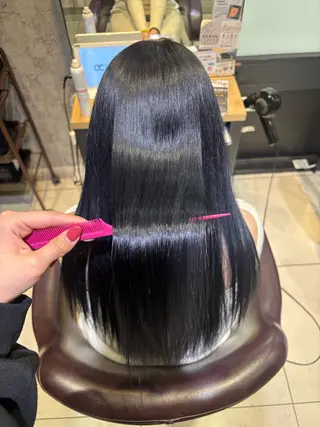 ロング カラー 韓国髪質改善艶カラー /レイヤー/miyuのヘアスタイル