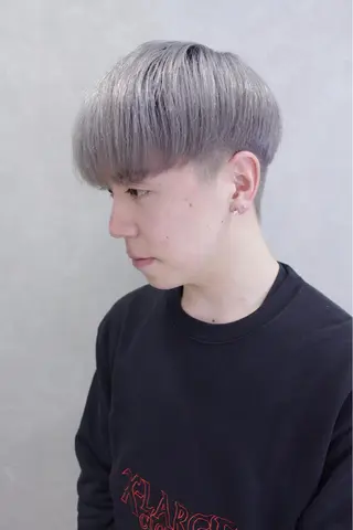 ショート カラー メンズ lani ブリーチ /ダブルカラーのヘアスタイル