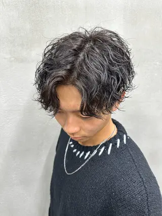 パーマ メンズ ブリーチモデル募集中 /伊藤優真のヘアスタイル