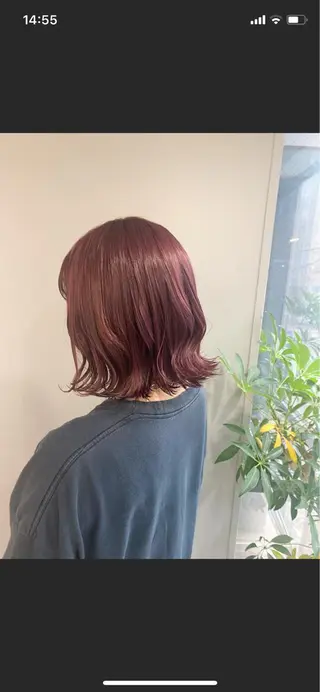 ミディアム カラー ヘアアレンジ ボブ /ニュアンス/ satomi🧸💖のヘアスタイル