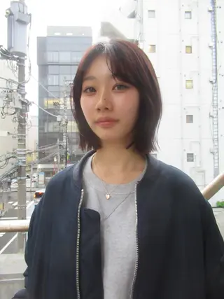 ショート カラー パーマ/メンズパーマ /ボブパーマ/HYOのヘアスタイル