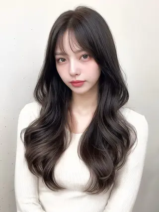 ロング un knownのヘアスタイル