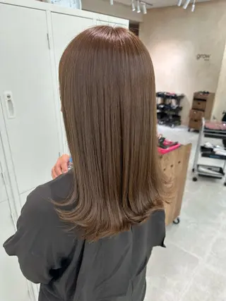 セミロング カラー 🤍透明感カラー🤍 Moeのヘアスタイル