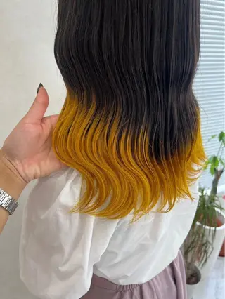 ミディアム カラー mignon あゆみのヘアスタイル