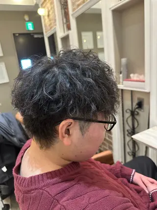 パーマ メンズ 石井秀二郎メンズ パーマ京都河原町のヘアスタイル