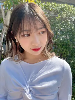 ミディアム カラー L.E.M 仙台のヘアスタイル