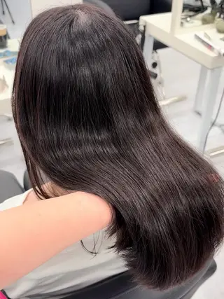 セミロング カラー Ayano‪‪🎀似 合わせ×透明感🎀のヘアスタイル