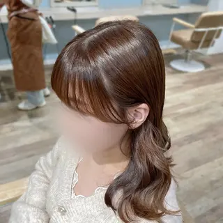 セミロング ピンク・ラベンダー/ レイヤー/NANAのヘアスタイル