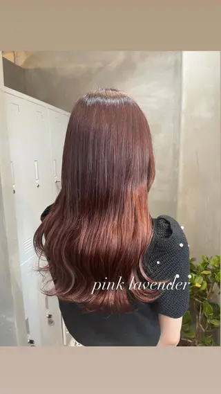 ロング カラー RIYA❤︎ Aujuaソムリエのヘアスタイル