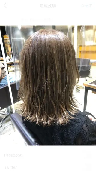 ミディアム カラー パーマ ヘアアレンジ メンズ キッズ ネイル マツエク・マツパ EnBlesS西宮 マンツーマン神道有基のヘアスタイル