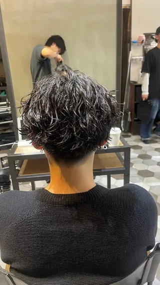 パーマ メンズ 大人男子の メンズパーマのヘアスタイル